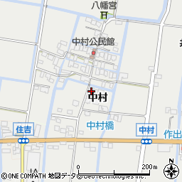 佐賀県佐賀市中村695周辺の地図