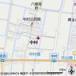 佐賀県佐賀市中村688周辺の地図
