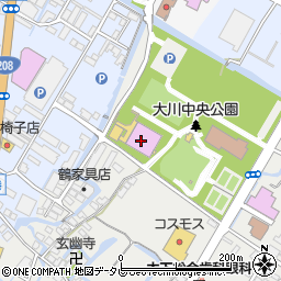 大川市民体育館周辺の地図