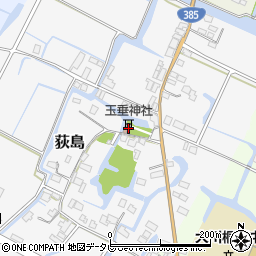 福岡県大川市荻島1周辺の地図