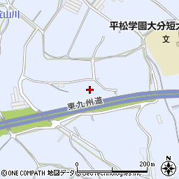 大分自動車道周辺の地図