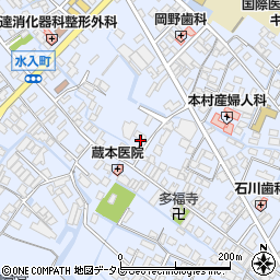 福岡県大川市榎津358周辺の地図