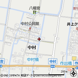 佐賀県佐賀市中村686周辺の地図