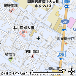 福岡県大川市榎津36周辺の地図
