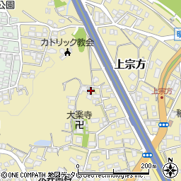 大分県大分市上宗方1392周辺の地図