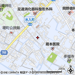 福岡県大川市榎津439周辺の地図