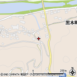 福岡県八女市黒木町土窪1410周辺の地図
