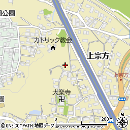 大分県大分市上宗方1390周辺の地図