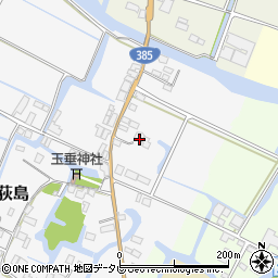 福岡県大川市荻島23周辺の地図