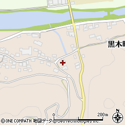 福岡県八女市黒木町土窪1414-1周辺の地図