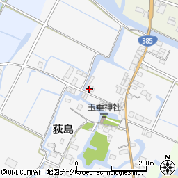 福岡県大川市荻島262周辺の地図