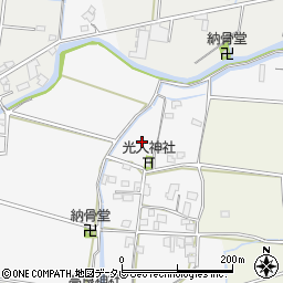 福岡県八女市新庄今山周辺の地図
