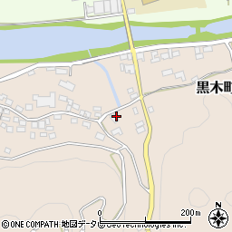 福岡県八女市黒木町土窪1416周辺の地図