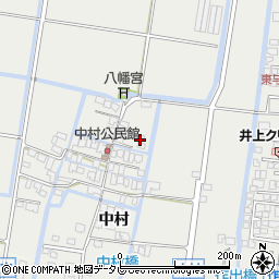 佐賀県佐賀市中村652周辺の地図