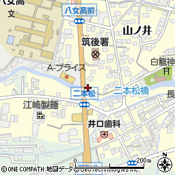 福岡県筑後市和泉253-3周辺の地図