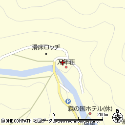 愛媛県宇和島市野川滑床周辺の地図
