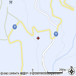 大分県日田市前津江町大野696-1周辺の地図