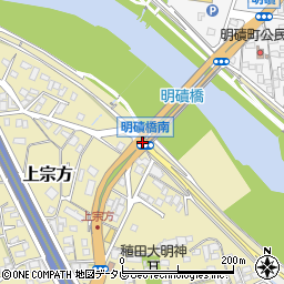 明磧橋南周辺の地図
