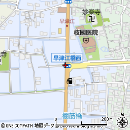 早津江橋西周辺の地図