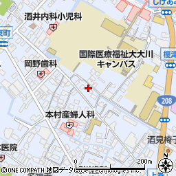福岡県大川市榎津340周辺の地図