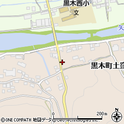 福岡県八女市黒木町土窪796-1周辺の地図