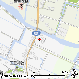 福岡県大川市荻島310周辺の地図