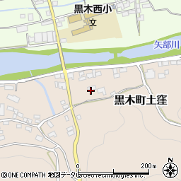 福岡県八女市黒木町土窪794周辺の地図