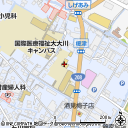 ゲオ大川店周辺の地図