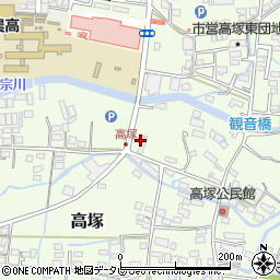 高塚自動車整備工場周辺の地図