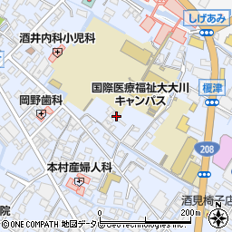 福岡県大川市榎津177周辺の地図