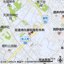 大川税務署周辺の地図