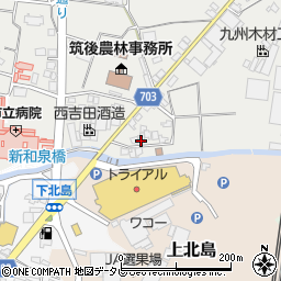 福岡県筑後市和泉632-7周辺の地図
