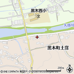 福岡県八女市黒木町土窪792周辺の地図