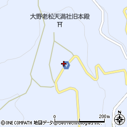 大分県日田市前津江町大野834周辺の地図