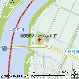 大川荘　ショートステイ周辺の地図