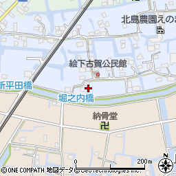 福岡県三潴郡大木町絵下古賀317周辺の地図