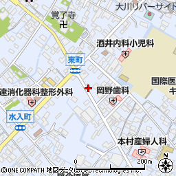 福岡県大川市榎津310周辺の地図