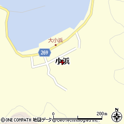 愛媛県宇和島市小浜周辺の地図