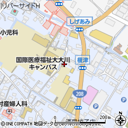 福岡県大川市榎津168周辺の地図