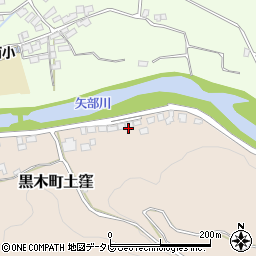 福岡県八女市黒木町土窪626-13周辺の地図
