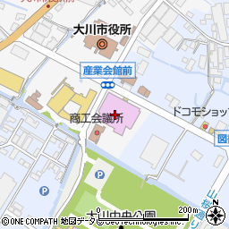 大川産業会館周辺の地図