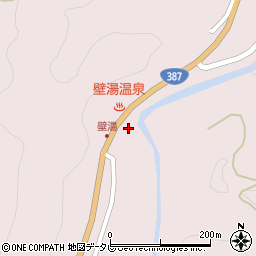 壁湯天然洞窟温泉旅館福元屋周辺の地図
