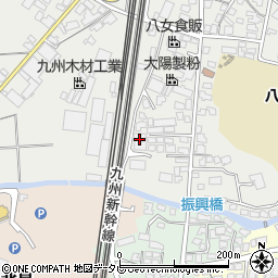 福岡県筑後市和泉321-2周辺の地図
