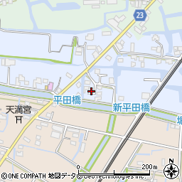 福岡県三潴郡大木町絵下古賀508周辺の地図