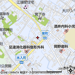 福岡県大川市榎津328周辺の地図