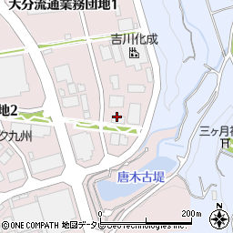 有限会社吉岡鉄筋工業　大分流通業務団地第２工場周辺の地図