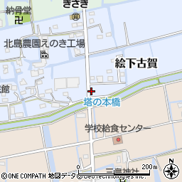 福岡県三潴郡大木町絵下古賀203周辺の地図