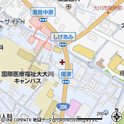 福岡県大川市榎津163-3周辺の地図