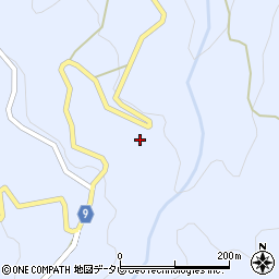 大分県日田市前津江町大野790周辺の地図