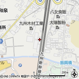 福岡県筑後市和泉660周辺の地図